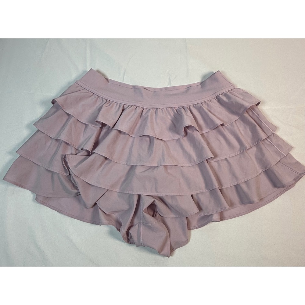 OFFLINE by Aerie Real Good Tiered Ruffle Skort Lavender Purple Medium